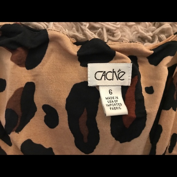 CACHE Animal Print Stretchy Sleeveless VNeck Dress - Picture 5 of 9